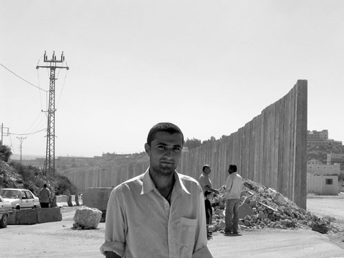 Khaldoon near the Israeli 'separation barrier' north of Jerusalem.